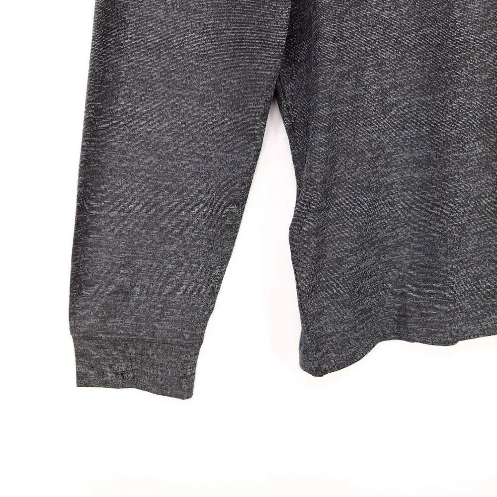 PGA Tour Quarter Zip Pullover Long Sleeve Men's Medium Polyester Golf Shirt Gray - Picture 11 of 13